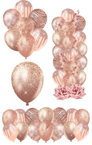 Rose Gold Balloon Options